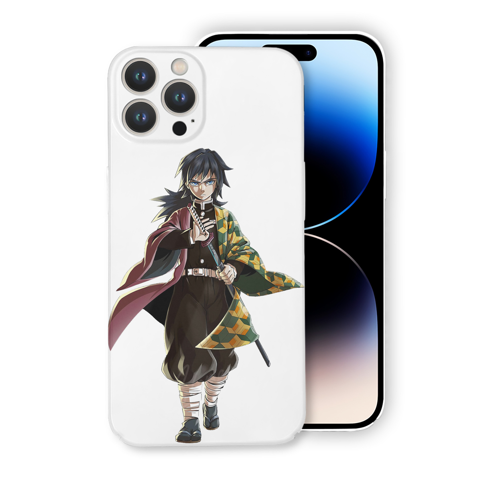 （画像用） 鬼滅の刃（きめつのやいば）水柱-冨岡 義勇／とみおか ぎゆう Tomioka Giyuu 【iPhone 14シリーズ対応】ハードケース